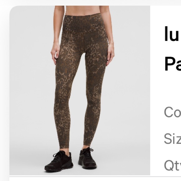 Lululemon Align TruLeopard 28” Leggings - Picture 3 of 3